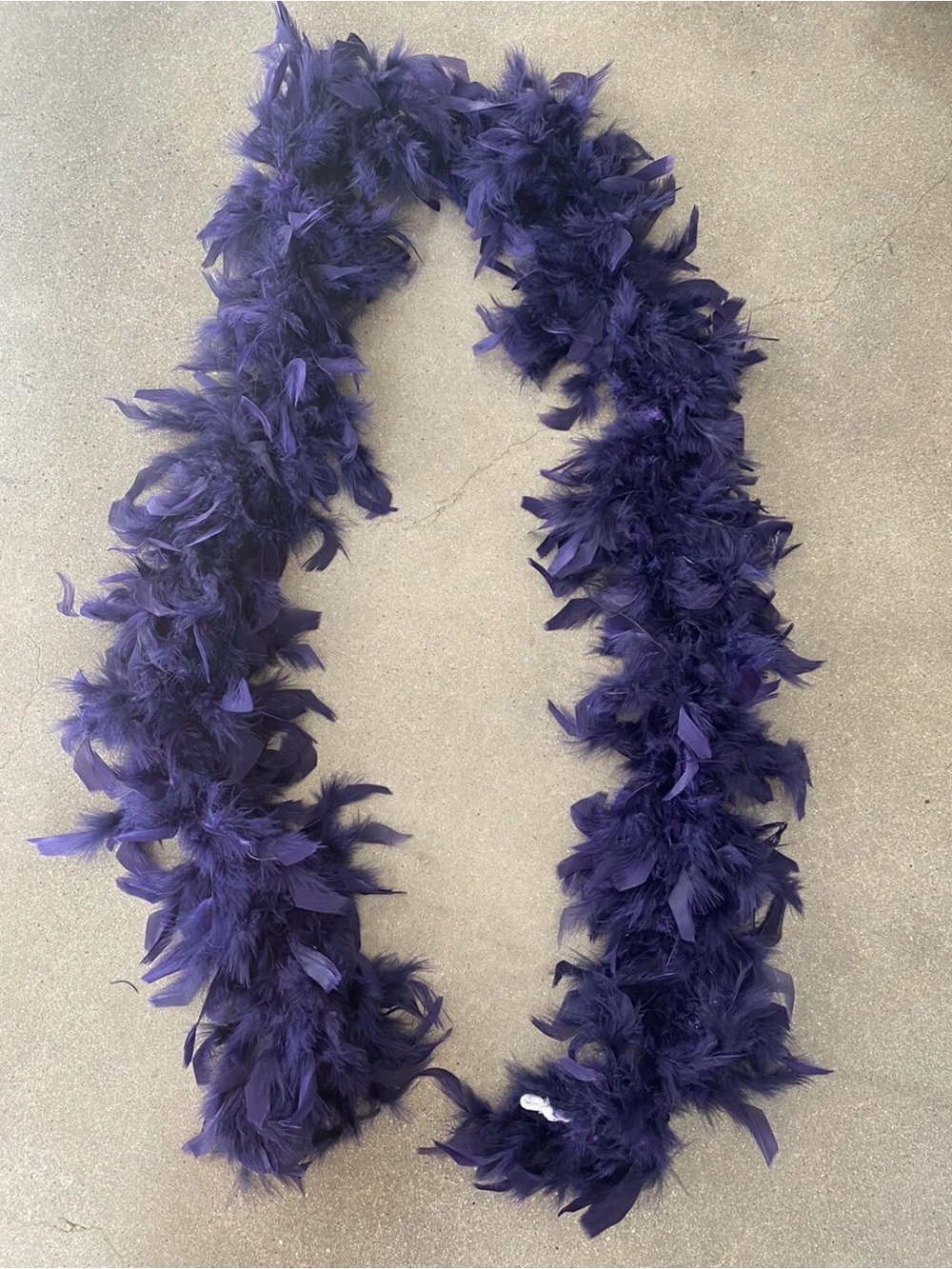 Plush Purple Feather Boa Scarf for Women